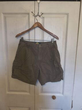 Cabelas For Women Cargo Shorts Womens Size 12 36×7 Brown Outdoor 100% Cotton
